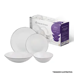 Aparelho De Jantar 16 Peças Opaline Maison -Euro