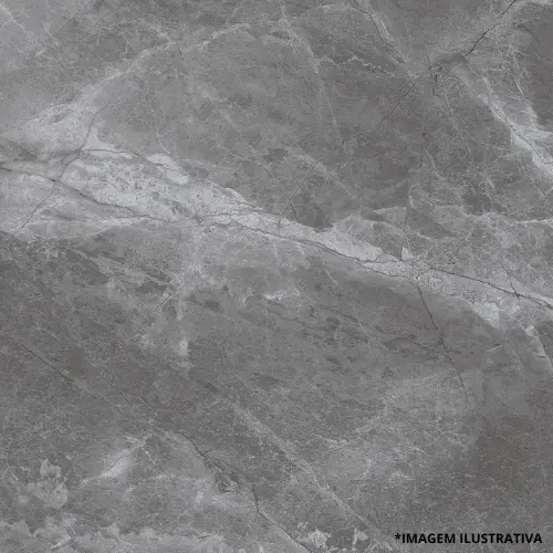 Porcelanato Polido Fuji Grafite Mt Retif 72x72-Caixa Com 2,61M2-Delta