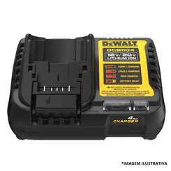 Carregador Profissional 12V 20V LI-ION4AH DCB1104BR-Dewalt