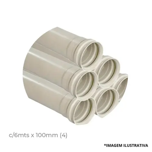 Tubo Esgoto Com 6Mtsx 100MM 4-Amanco