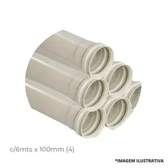Tubo Esgoto Com 6Mtsx 100MM 4-Amanco