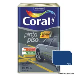Tinta Pinta Piso Azul 18 Litros- Coral