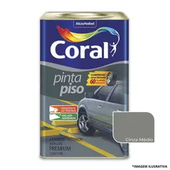 Tinta Pinta Piso Cinza Médio 18 Litros -Coral