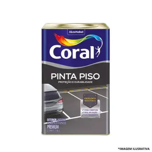 Tinta Pinta Piso Concreto 18 Litros -Coral
