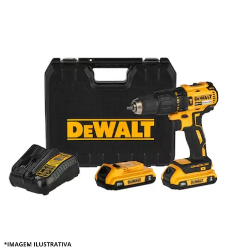 Parafusadeira/ Furadeira De Impacto 2 Baterias+ Carregador 2AH.DCD7781D2BR-Dewalt