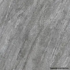 Piso Rústico 75x75 Stone Gray Le Rt-Caixa Com 2,28M²-Bellacer