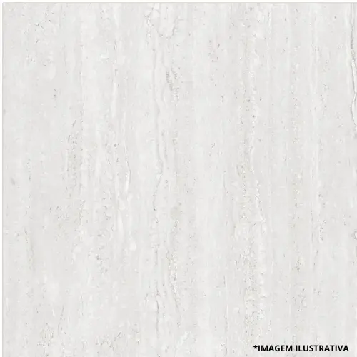 Piso Premium Polido Travertino Cinza 88x88 -Caixa Com 2,32M²-Formigres