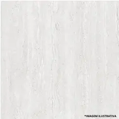 Piso Premium Polido Travertino Cinza 88x88 -Caixa Com 2,32M²-Formigres
