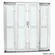 Porta de Correr Aço Branco para Poste Elo 4 Folhas 215x200 -CRV