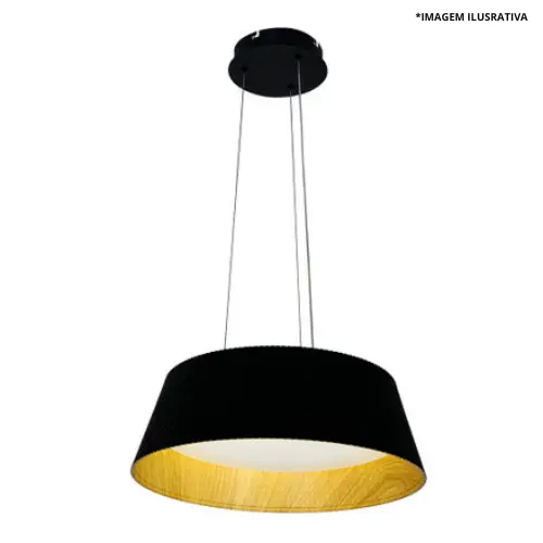 Luminária Pendente Arbor Large Preto 30W 3x1- Nitrolux