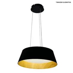 Luminária Pendente Arbor Large Preto 30W 3x1- Nitrolux