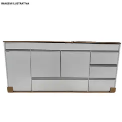 Gabinete De Cozinha Ferrara 1,44MT Branco-Primatto