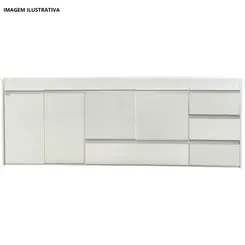 Gabinete Cozinha Ferrara 1,74mt Branco-Primatto