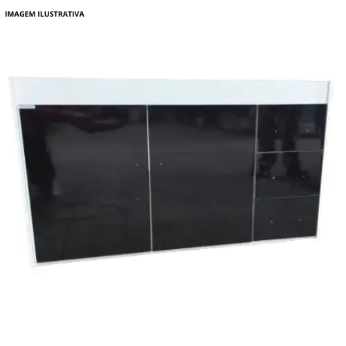 Gabinete Cozinha Turim 1,14mt Preto-Primatto