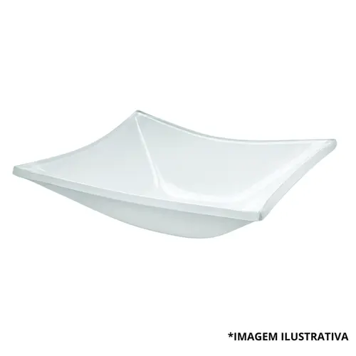 Cuba De vidro Basic 32x30  Branca -Vidro Show