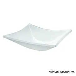 Cuba De vidro Basic 32x30  Branca -Vidro Show