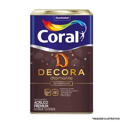 Acrílico Decora Diamante Semi Brilho 18L Branco -Coral