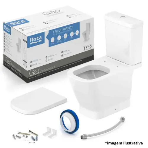 Gap Kit Bacia Com Cx+ Itens Instalacao Br- Roca