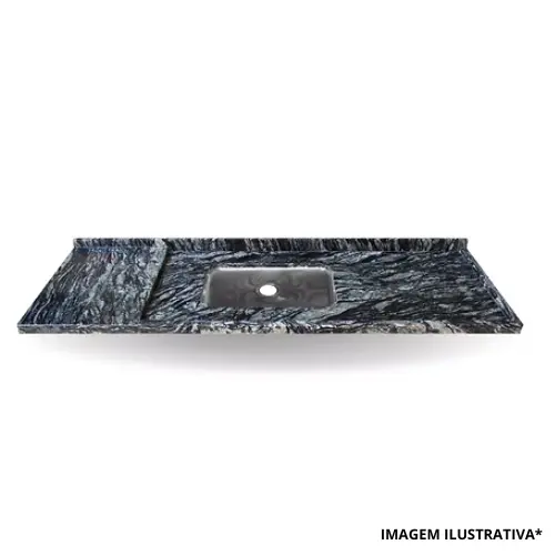 Pia de Granito Mesa Seca 1,50 Mts Preto Indiano-Kasa Granito