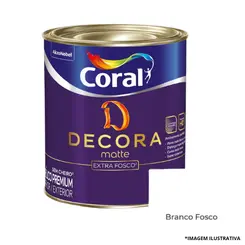Tinta Coral Decora Matte - Branco Fosco - 3,6 litros
