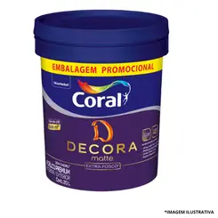 Acrilico Decora Matte Fo 20Lts Branco *Balde*-Coral