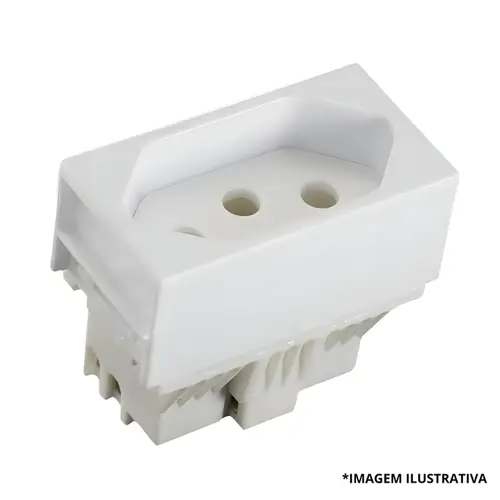Módulo Tomada Dois Polos + Terra 10 Amperes 81140- Ilumi