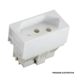 Módulo Tomada Dois Polos + Terra 10 Amperes 81140- Ilumi