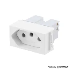 Módulo Tomada Dois Polos + Terra 20 Amperes 81141- Ilumi