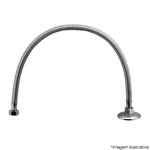 Engate Aço Inox Trançado 40Cm-Lorenzetti
