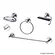 Kit Metal P/Banheiro Plus 5 Pecas-Carneiro