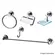 CARNEIRO KIT METAL P/BANHEIRO SAVANAH C54 5PCS