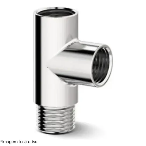 CARNEIRO TEE METAL P/ D.HIGIENICA E CX.ACOPLADA CR
