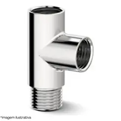 CARNEIRO TEE METAL P/ D.HIGIENICA E CX.ACOPLADA CR