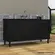 Gabinete de Cozinha Paris 1,44Mt Preto Fosco-Arte Gabinetes