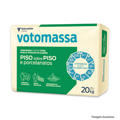 Argamassa Votomassa Cinza Piso sobre Piso e Porcelan... | Votorantim | Clic da Obra