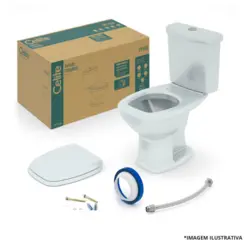 Kit De Bacia Com Caixa Acoplada Fit Plus +Itens De Instalação-Celite