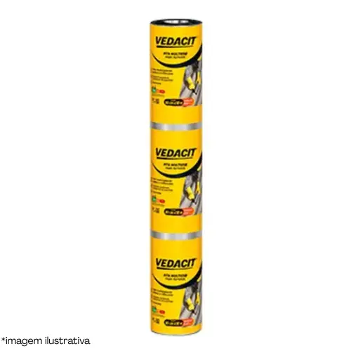 VEDACIT FITA MULTIUSO ALUMINIO 1MM 90CM ROLO 10MTS