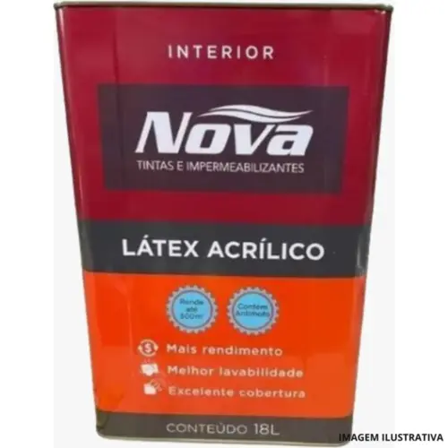 Latex Econômico Branco 18Lts Interior-Nova Tintas