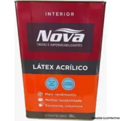 Latex Econômico Branco 18Lts Interior-Nova Tintas