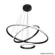 Pendente Led Aliança 600MM Al 60W Preto 3000K-Blumenau
