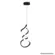 Pendente Led Espiral Al 365MM 18W Preto-Blumenau