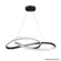 Pendente Led Laço Al 570MM 36W Preto 3000K-Blumenau