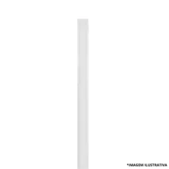 Perfil De Alumínio Embutido 3Mt + 2Tampas 24x7MM Branco-Blumenau