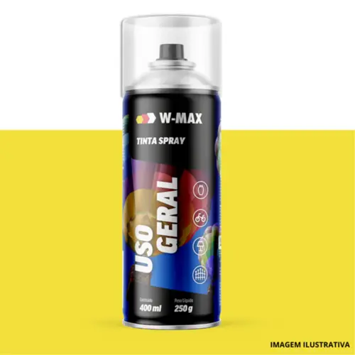 Tinta Spray Amarelo 400ML/250G - W-Max