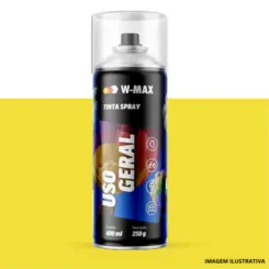 Tinta Spray Amarelo 400ML/250G - W-Max