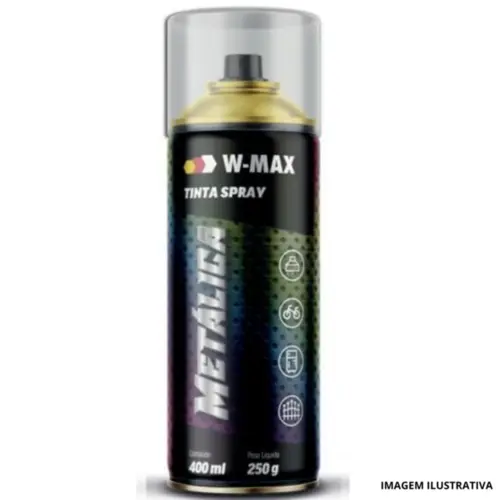 Tinta Spray Aluminio 400ML/250G - W-Max