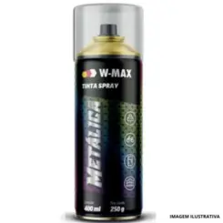 Tinta Spray Aluminio 400ML/250G - W-Max