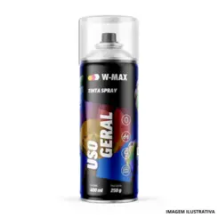 Tinta Spray Branco Brilhante 400ML/250G - W-Max